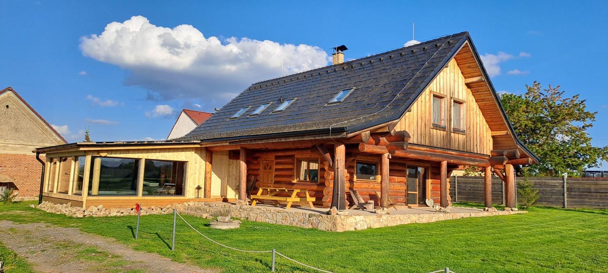 Wellness Srub U Holubu Villa Malsice Exteriör bild
