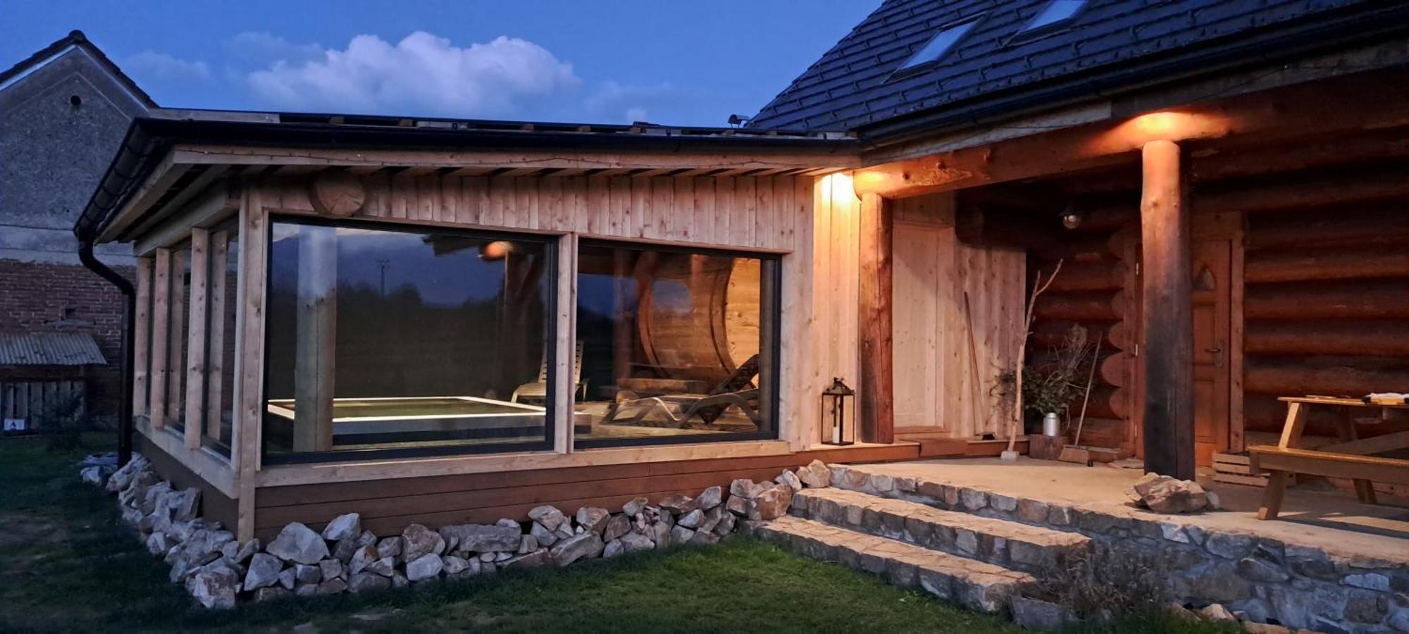 Wellness Srub U Holubu Villa Malsice Exteriör bild